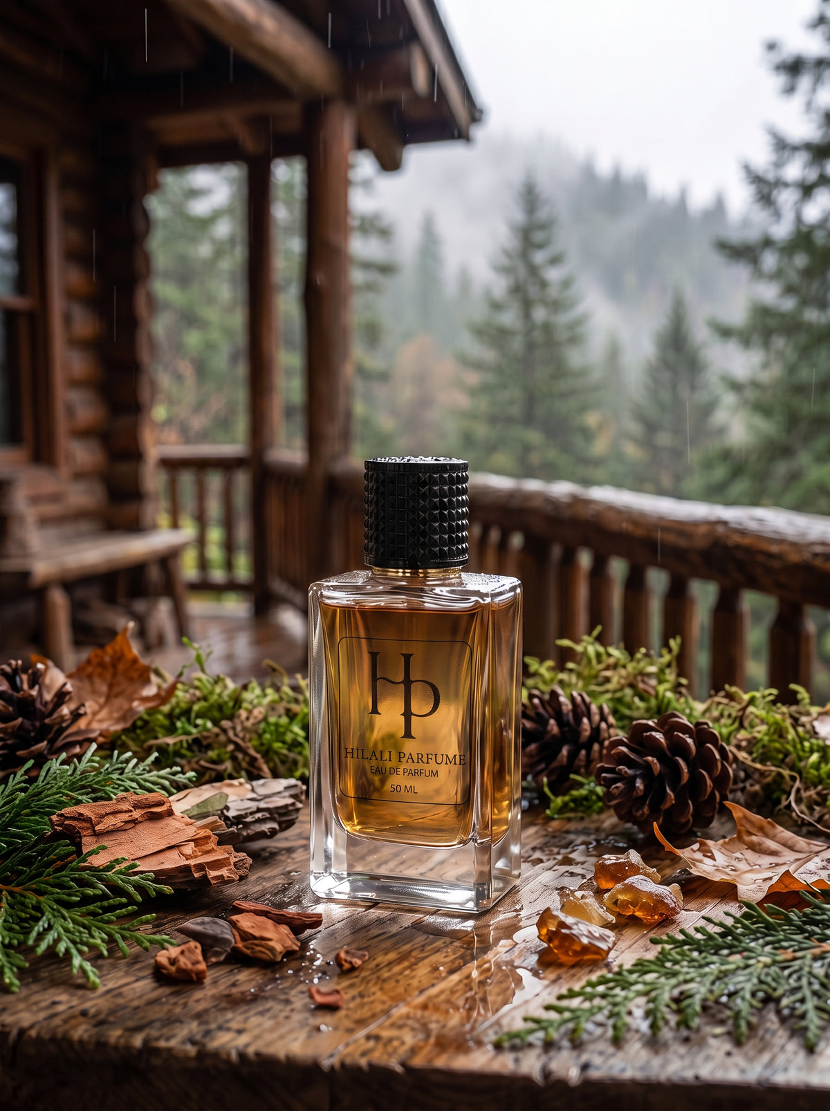Hilali 50 ml Yassı model şişe, Ferah koku görseli
