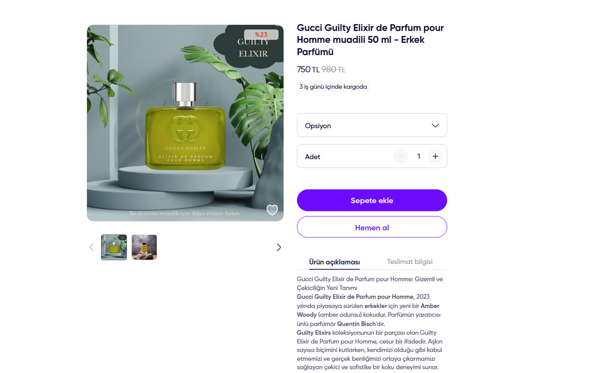 Shopier ürün ekran görüntüsü